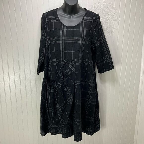 TULIP Clothing Lagenlook Summer Trapeze Mini Dress - Picture 1 of 6